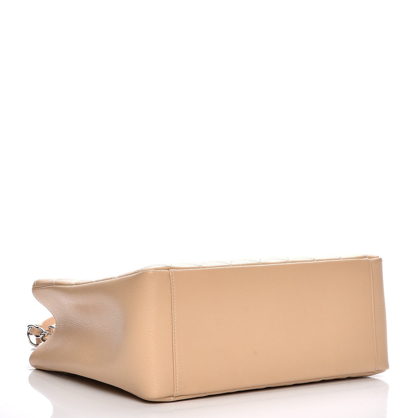 Caviar Quilted Grand Shopping Tote GST Beige Clair