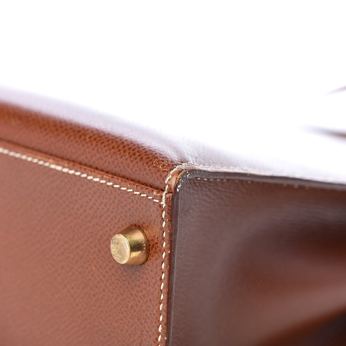 Veau Grain Lisse Kelly Sellier 28 Noisette