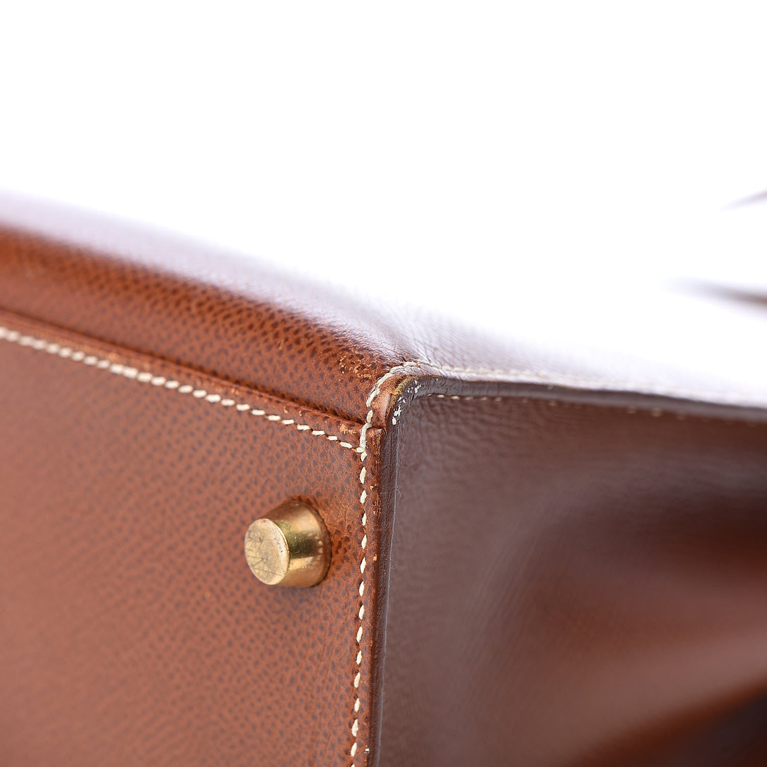 Hermes Veau Grain Lisse Kelly Sellier 28 Noisette 39 of 40