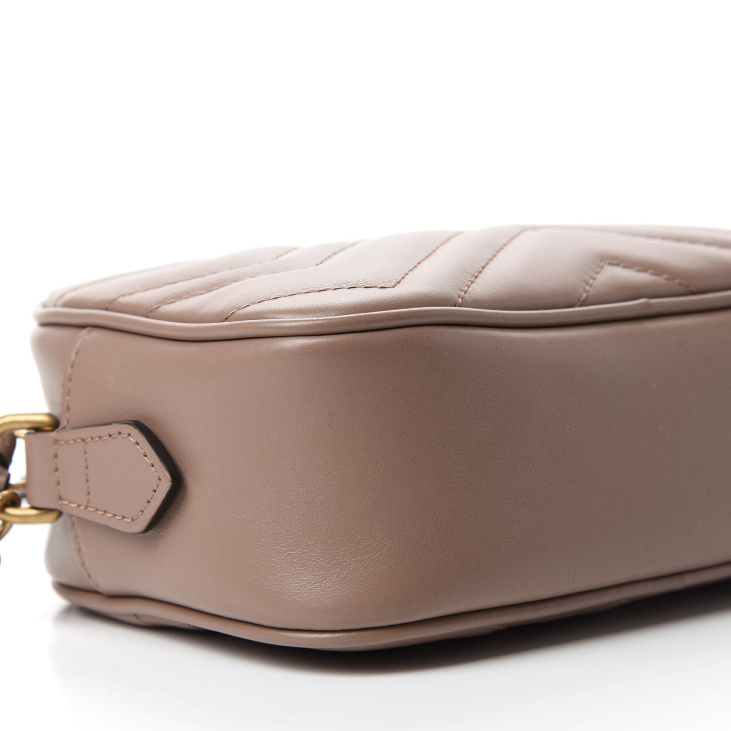 Calfskin Matelasse Mini GG Marmont Chain Shoulder Bag Porcelain Rose