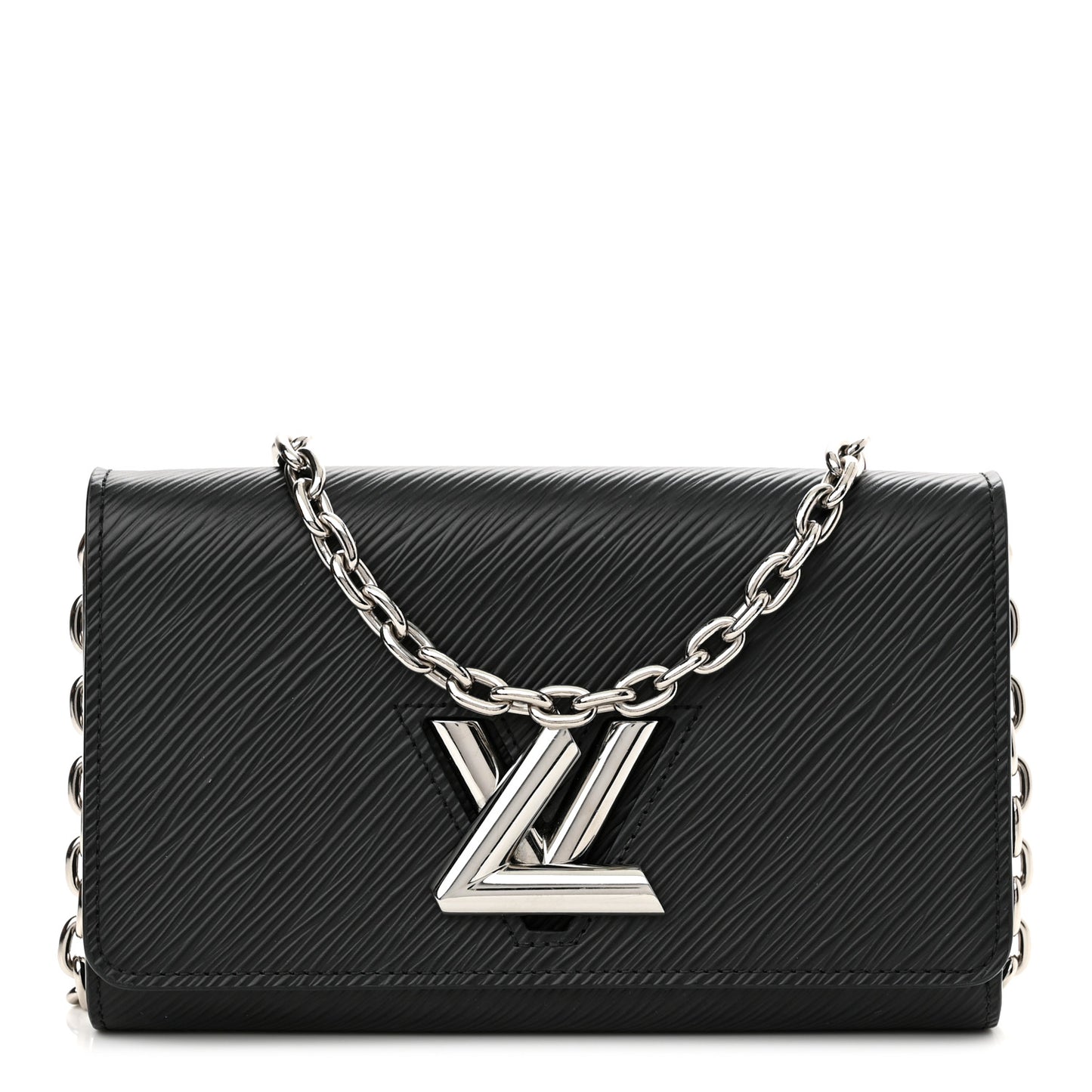 Epi Twist Chain Wallet Black
