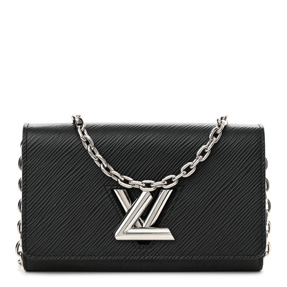 Louis Vuitton Epi Twist Chain Wallet Black 1 of 11