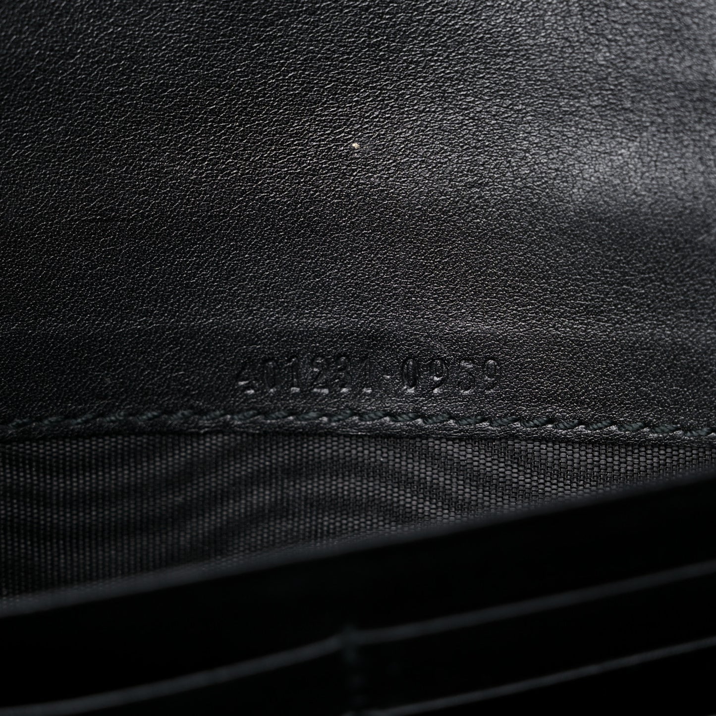 Velvet GG Monogram Mini Dionysus Chain Wallet Black
