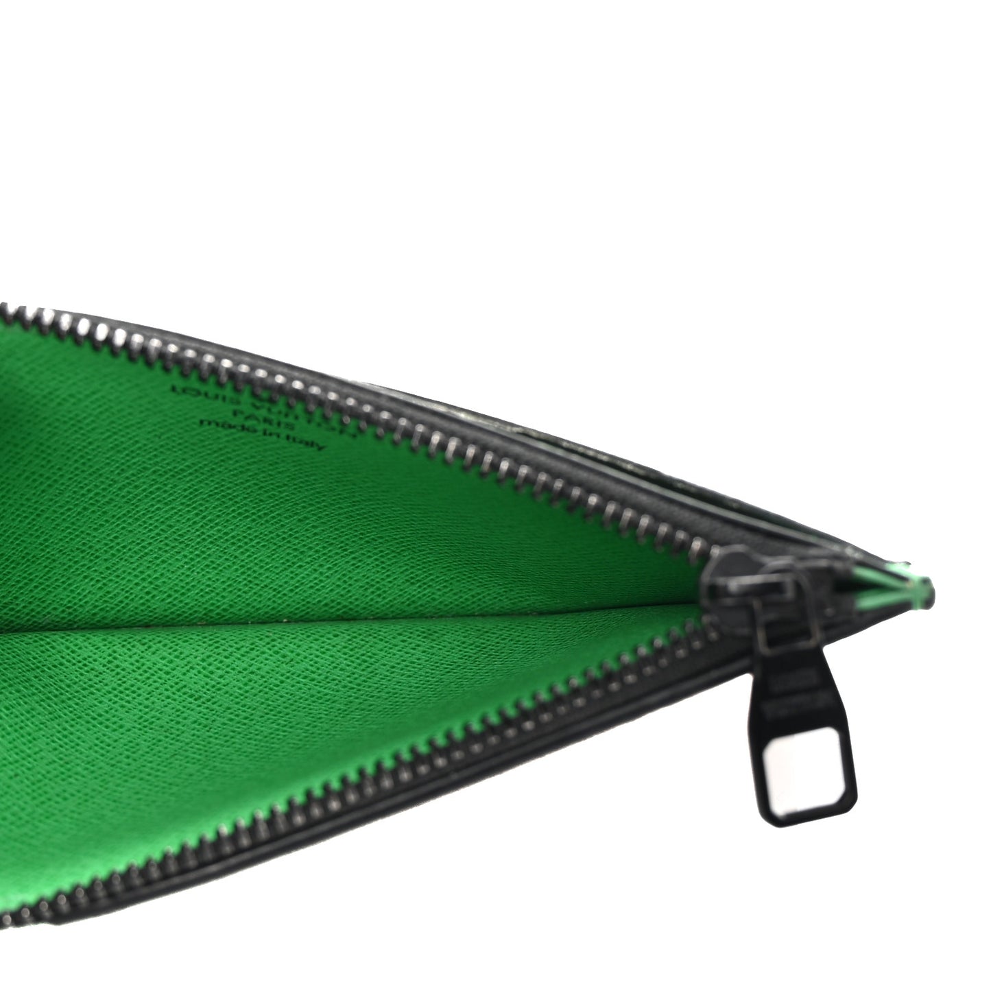 Monogram Calfskin Coin Card Holder Minty Green