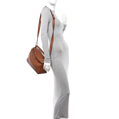 Loewe Calfskin Medium Puzzle Bag Tan 2 of 10