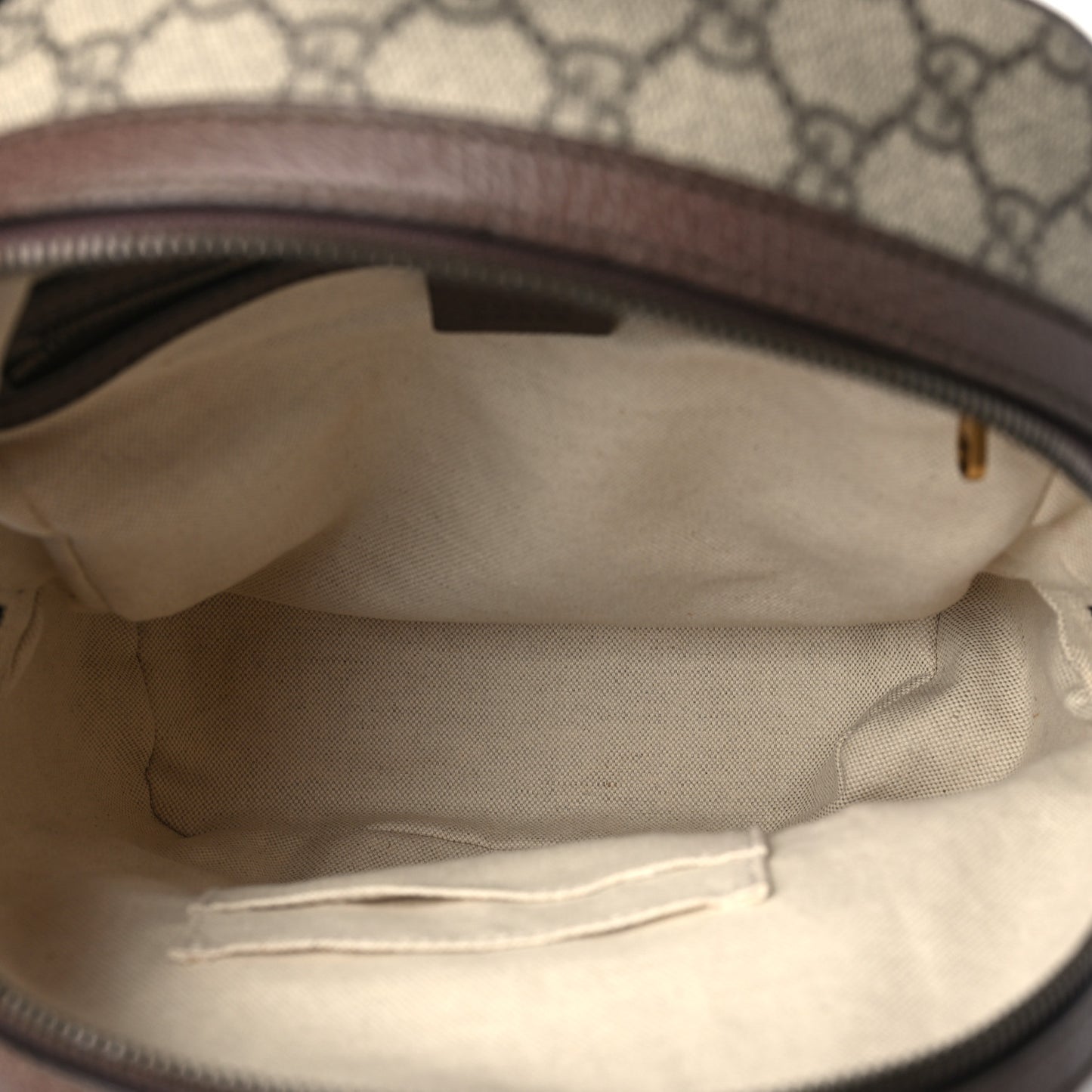 GG Supreme Monogram Calfskin Web Small Ophidia Day BackpacK Beige Ebony New Acero