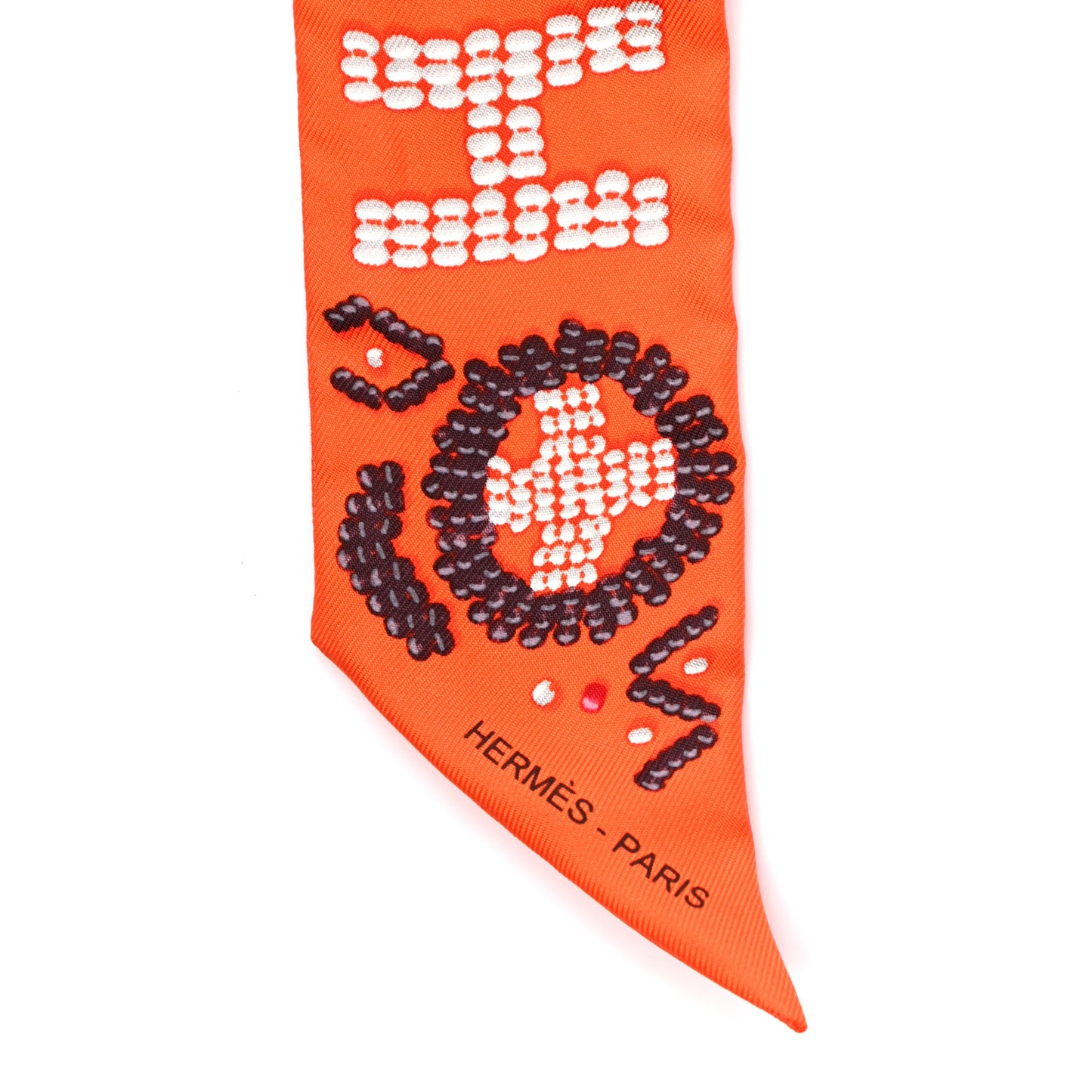 Silk Kelly En Perles Twilly Orange Anthracite Framboise