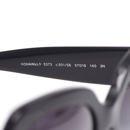 Chanel CC Sunglasses 5373 Black 6 of 9
