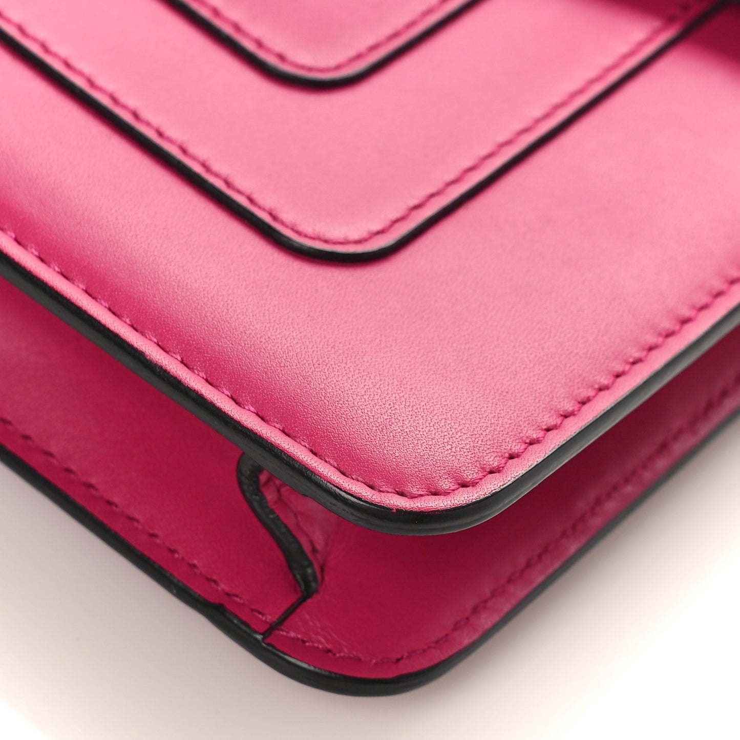 Calfskin Small Serpenti Forever Snake Strap Crossbody Bag Pink