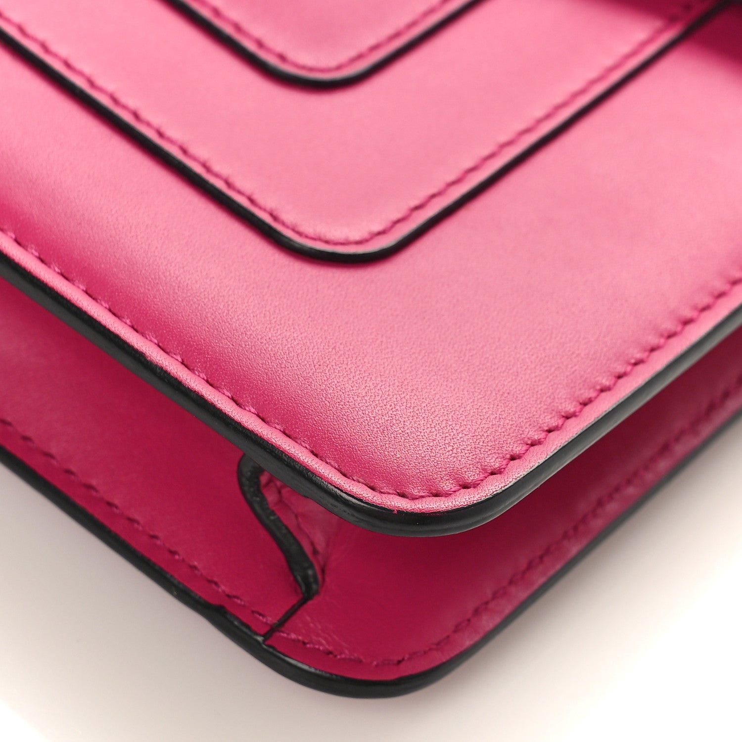Bulgari Calfskin Small Serpenti Forever Snake Strap Crossbody Bag Pink 9 of 9