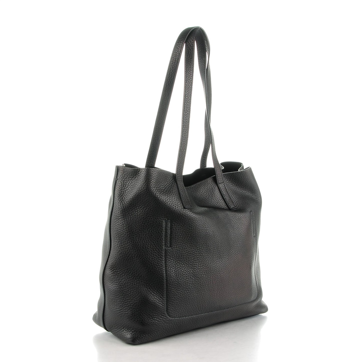 Vitello Daino Tote Nero Black