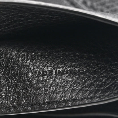 Saint Laurent Grained Calfskin Baby Le 5 A 7 Supple Hobo Black 8 of 11