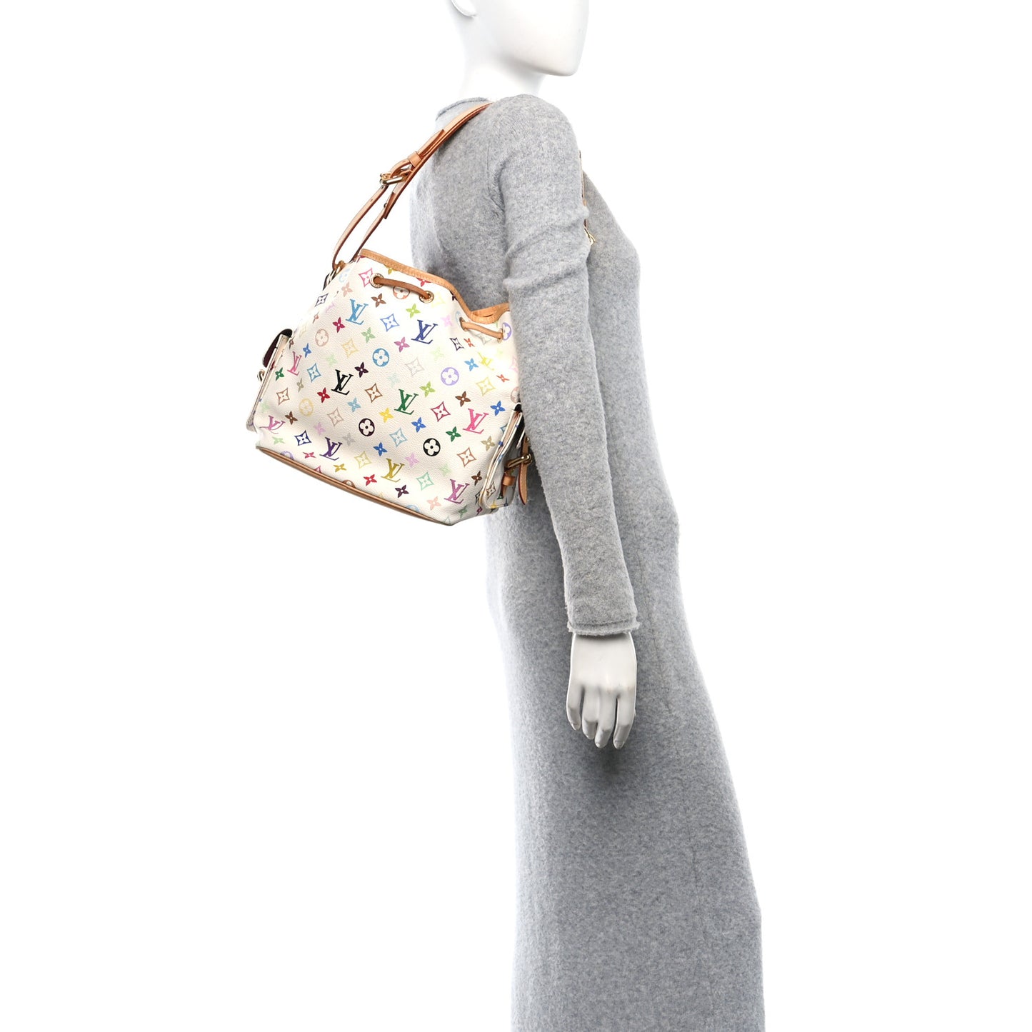 Monogram Multicolor Petit Noe White