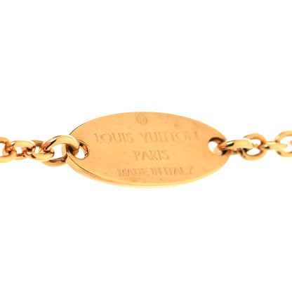 Louis Vuitton Metal Crystal LV Iconic Necklace Gold 6 of 6