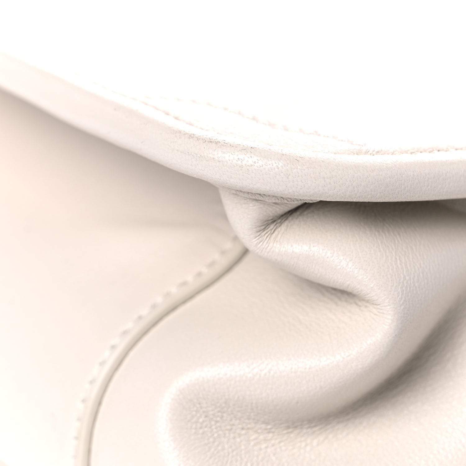 Saint Laurent Lambskin Matelasse Monogram Medium Niki Chain Satchel Ivory 12 of 19