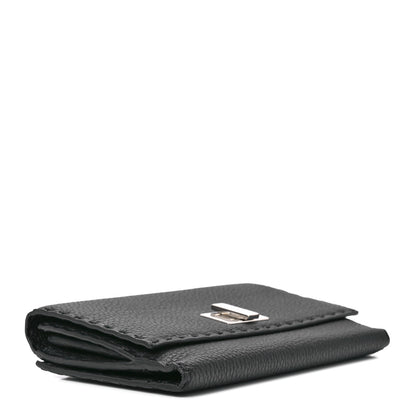 Fendi Cuoio Romano Selleria Peekaboo Continental Wallet Asfalto 4 of 16