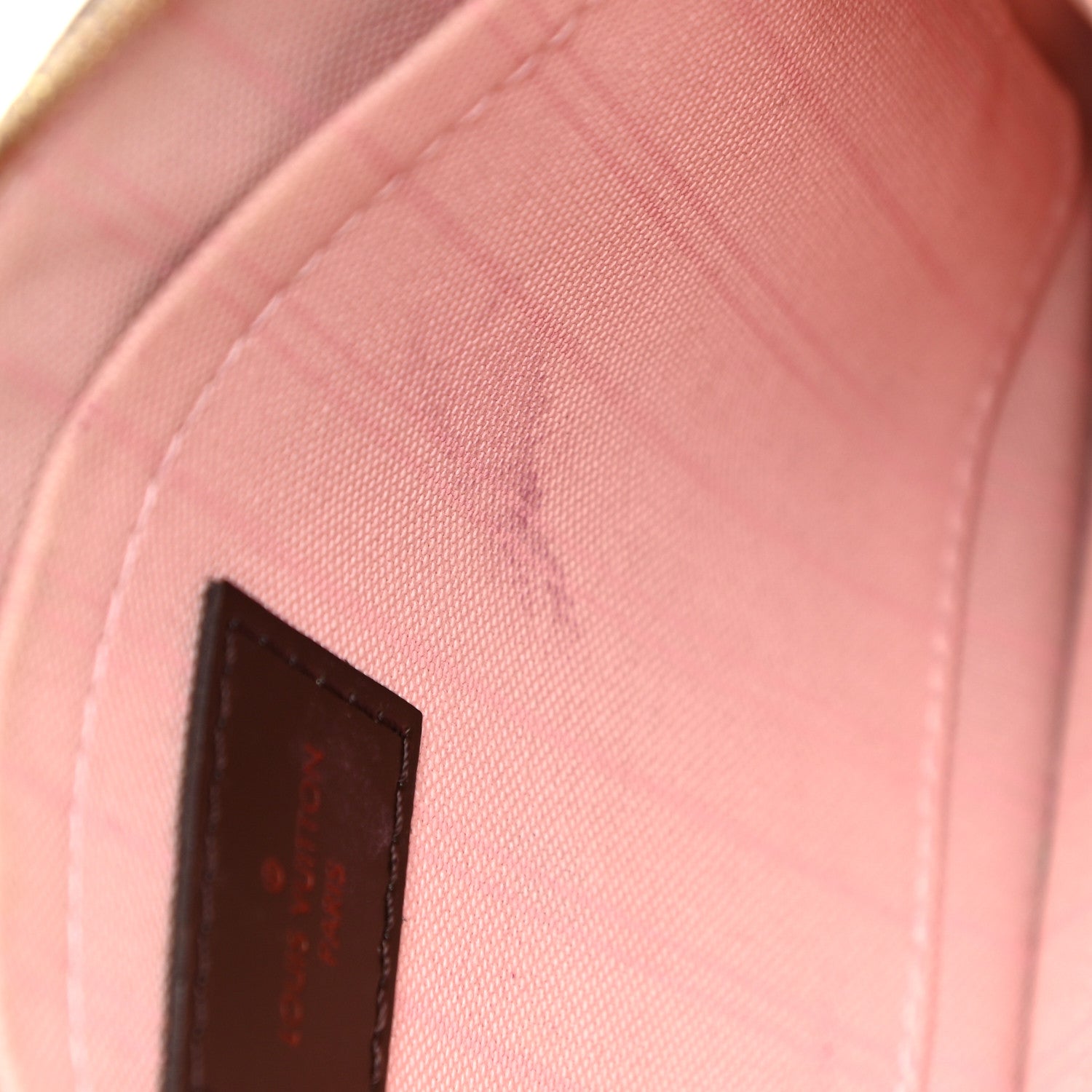 Louis Vuitton Damier Ebene Neo Neverfull MM Rose Ballerine 23 of 31