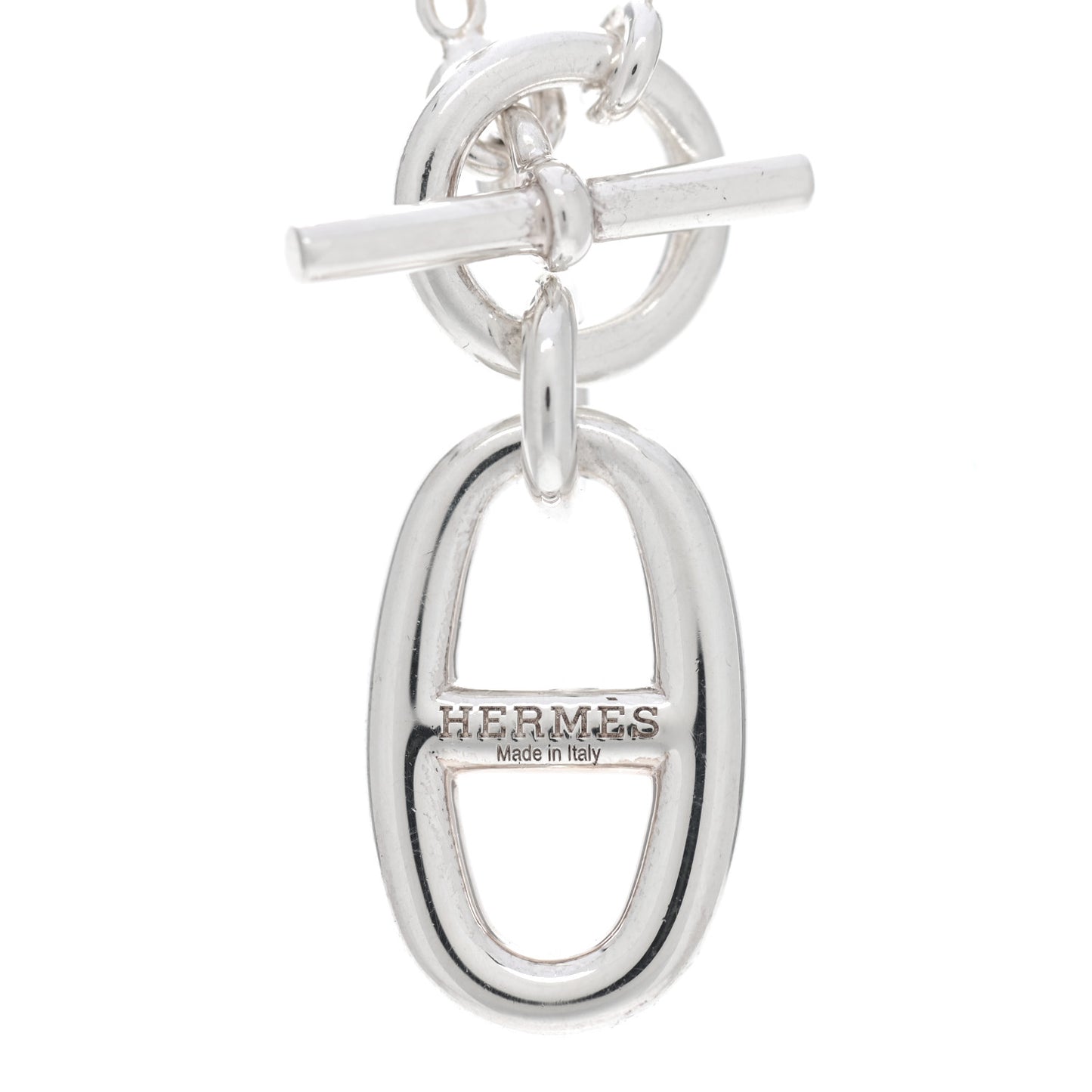 Sterling Silver Amulette Chaine d'Ancre Necklace