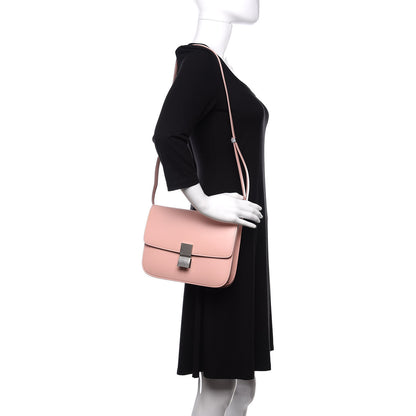 Celine Box Calfskin Medium Classic Box Flap Bag Blush 2 of 9