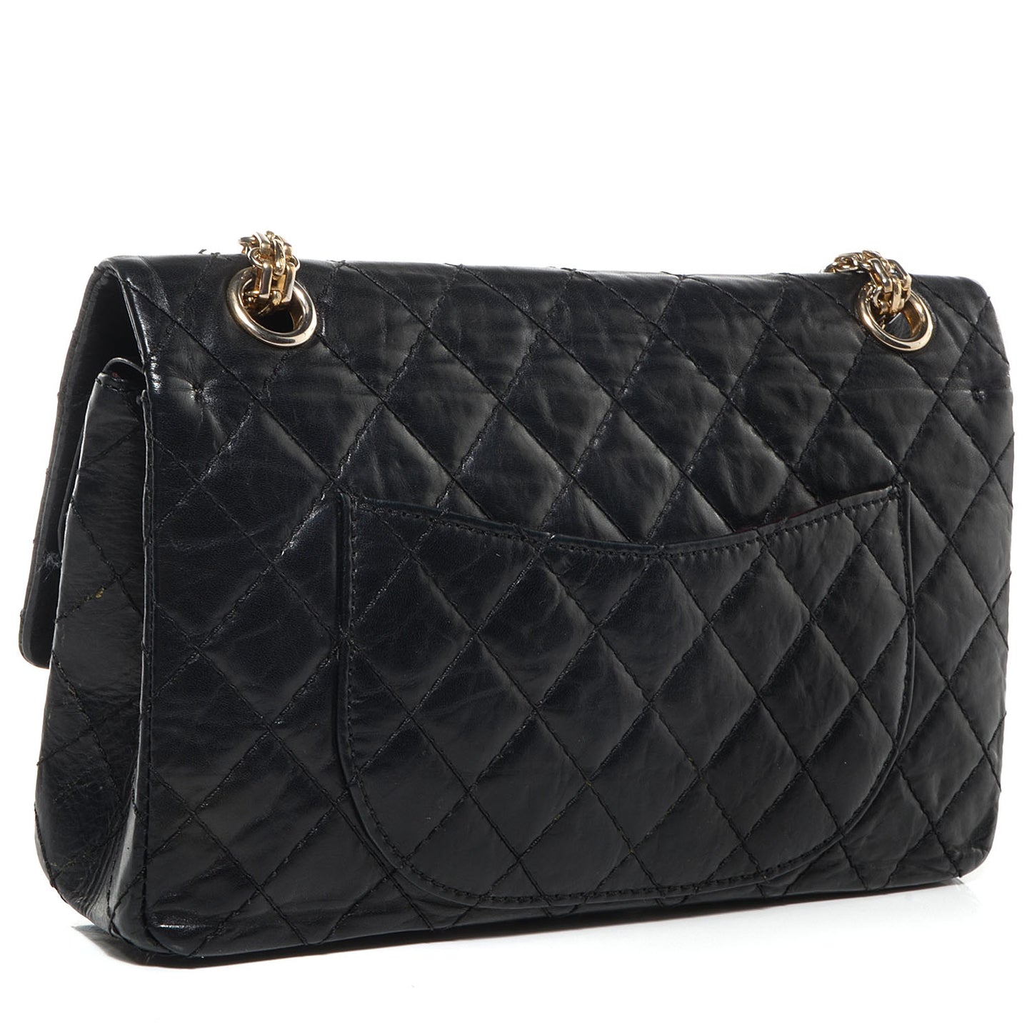 Aged Calfskin 50th Anniversary 2.55 Reissue 225 Flap Black