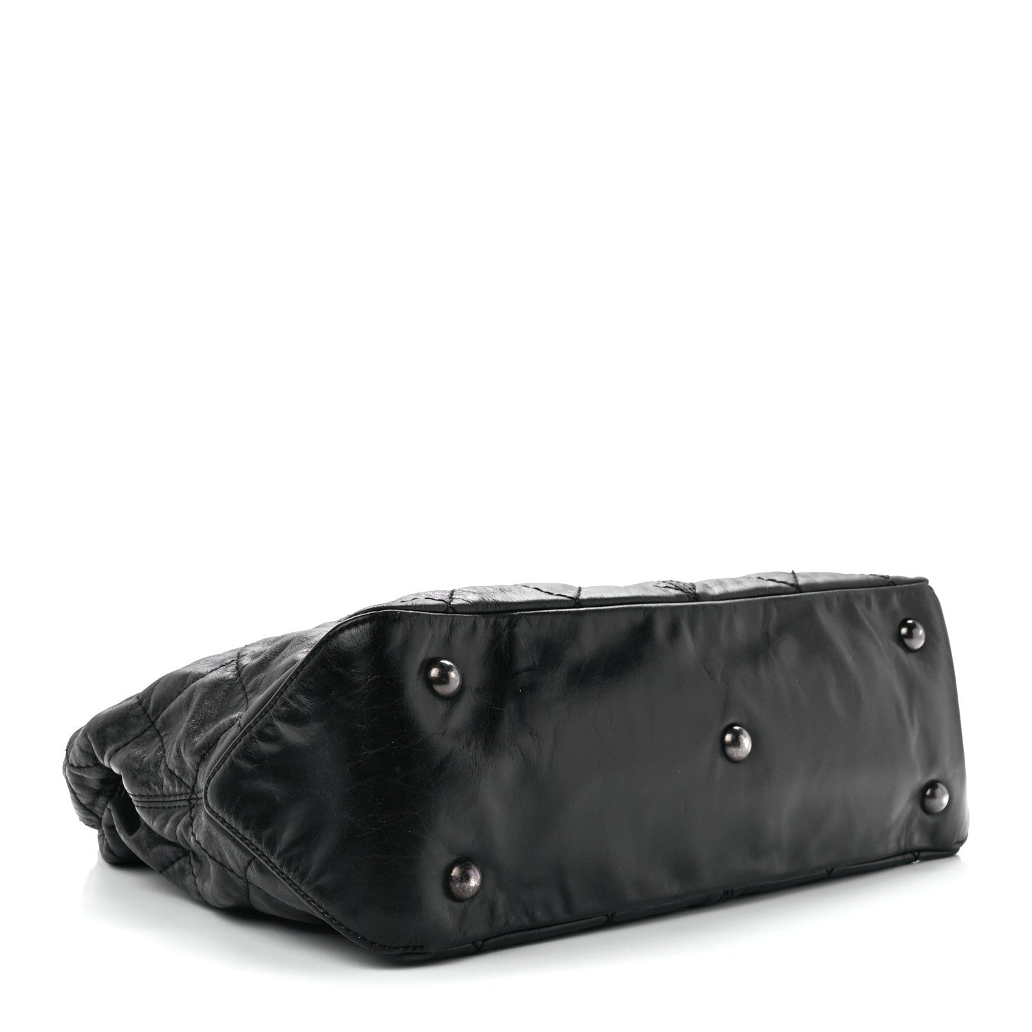 Chanel Aged Calfskin Quilted Coco Supple Hobo Black 3 of 10