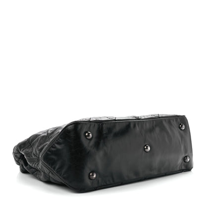 Chanel Aged Calfskin Quilted Coco Supple Hobo Black 3 of 10