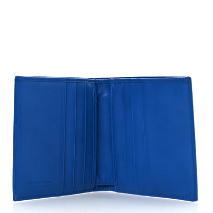 Bottega Veneta Nappa Intrecciato Bi-Fold Wallet Blue 4 of 9