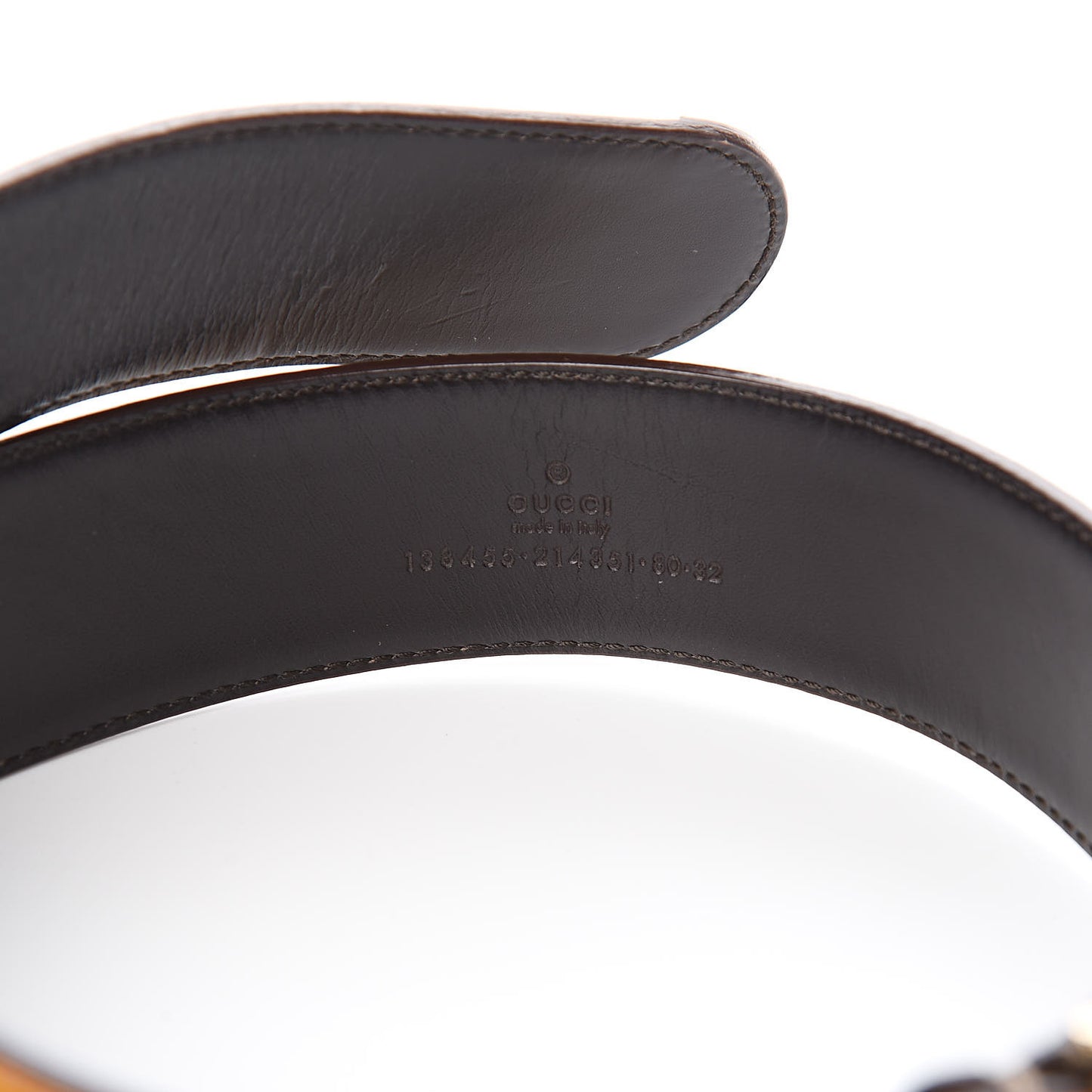 Monogram Boot Buckle Belt 80 32 Orange
