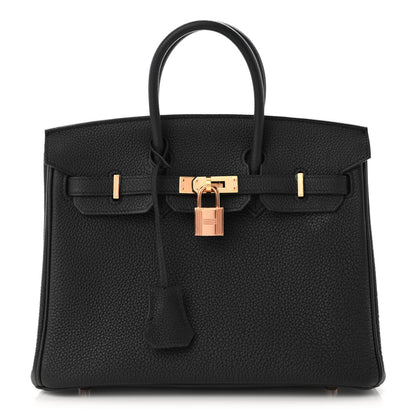 Hermes Togo Birkin 25 Black 1 of 12