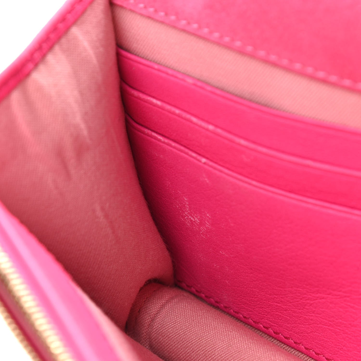 Fendi Vitello Flamingo Tube Wallet on Chain Fuchsia 11 of 16