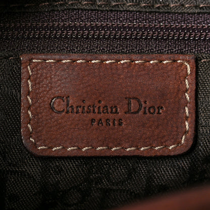 Christian Dior Canvas Calfskin Saddle Bag Beige 6 of 16