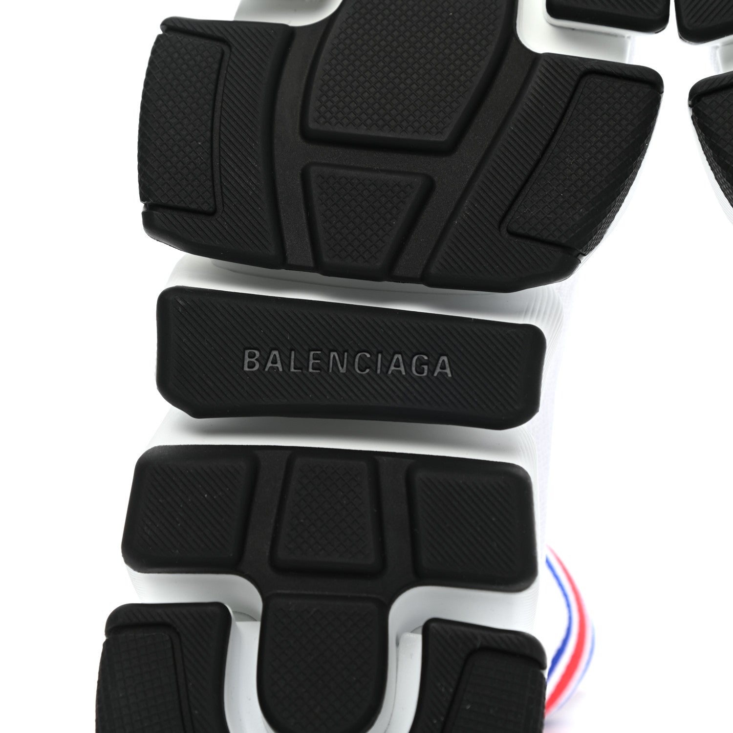 Balenciaga Technical 3D Recycled Knit Striped Womens Speed 2.0 Sneakers 38 White Multicolor 6 of 7
