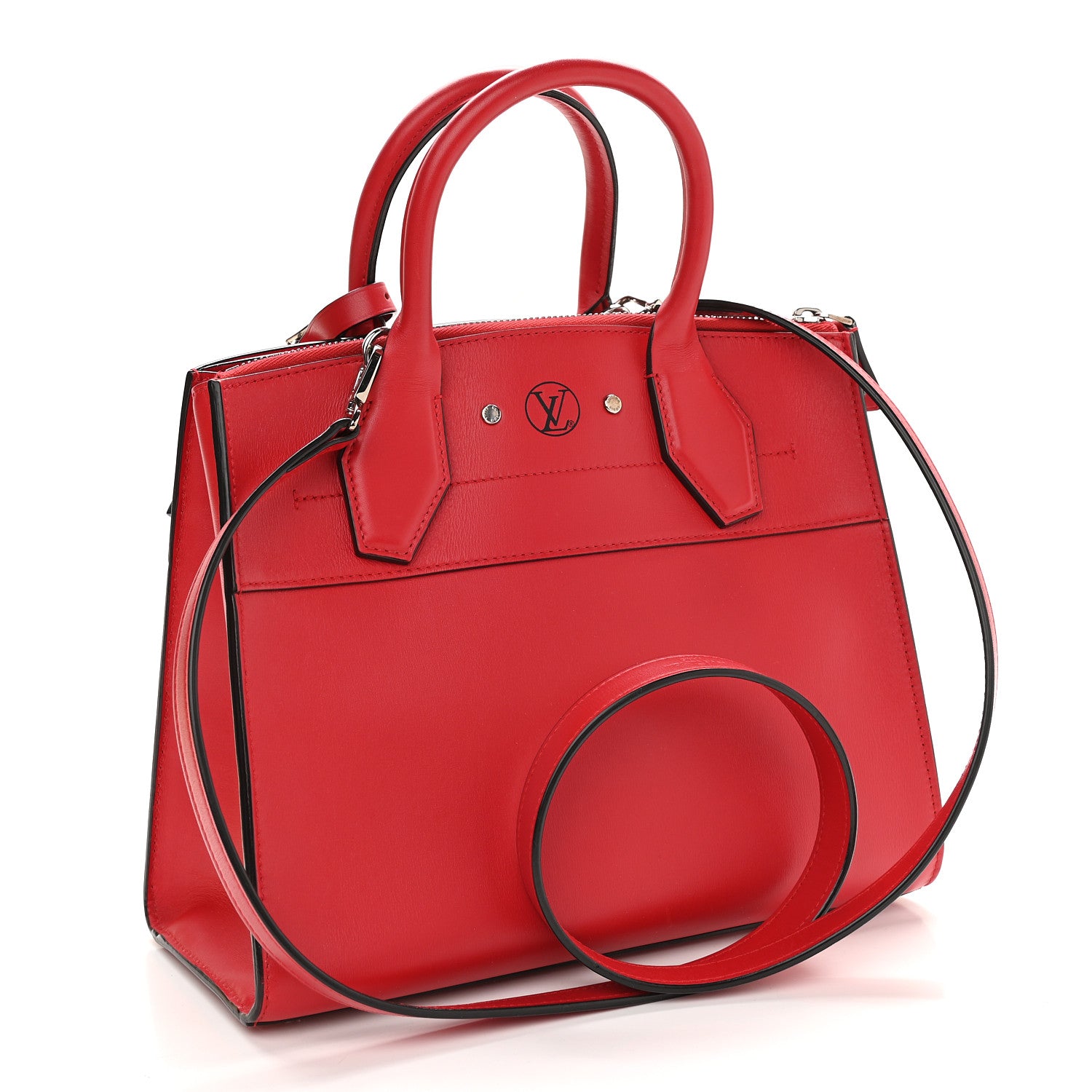 Louis Vuitton Taurillon City Steamer PM Rubis 2 of 9