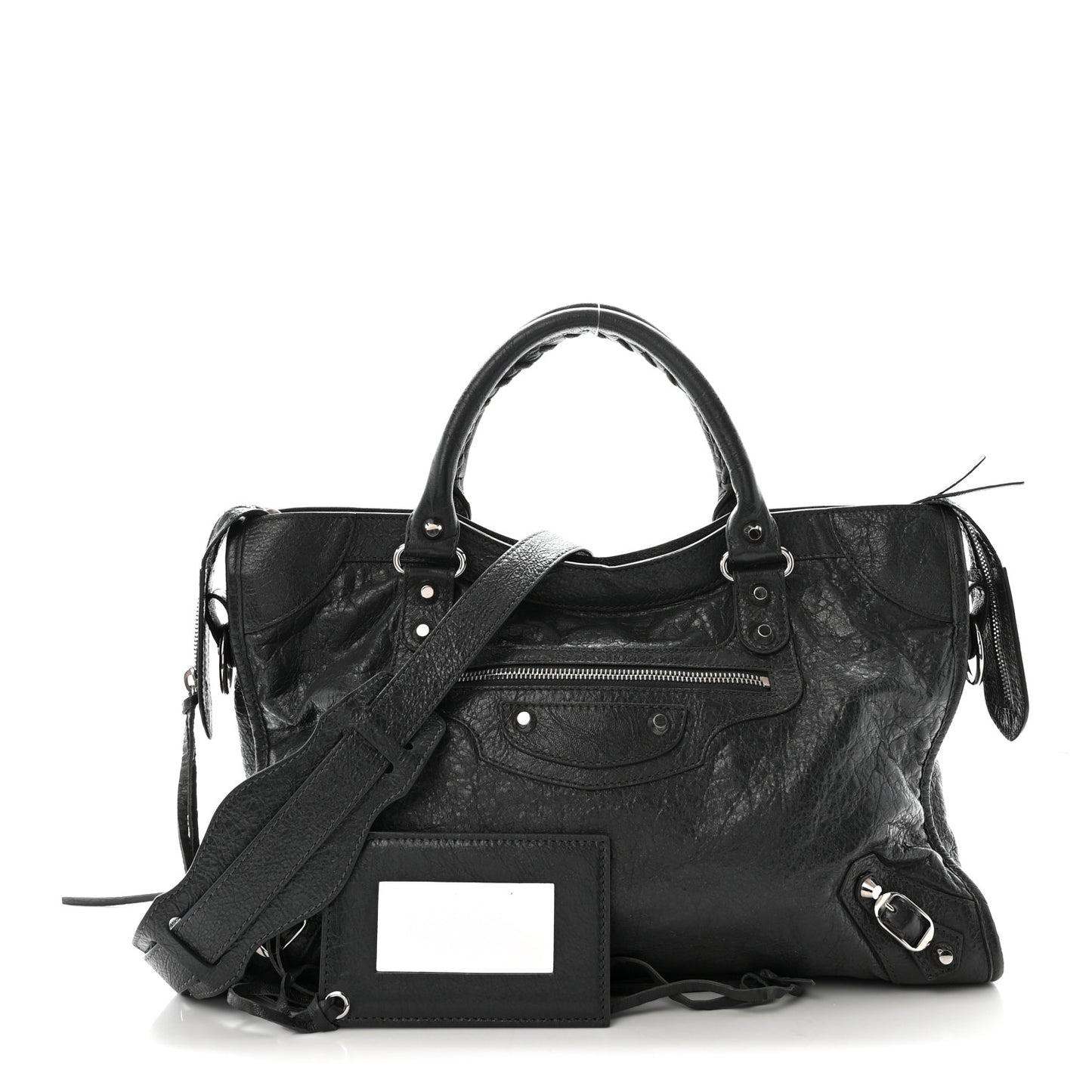 Agneau Classic Silver Hardware City Gris Fossile