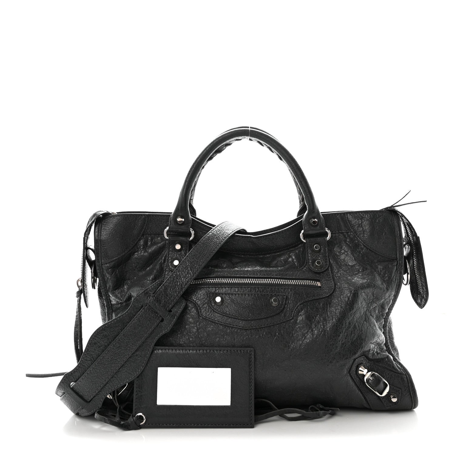 Balenciaga Agneau Classic Silver Hardware City Gris Fossile 3 of 10