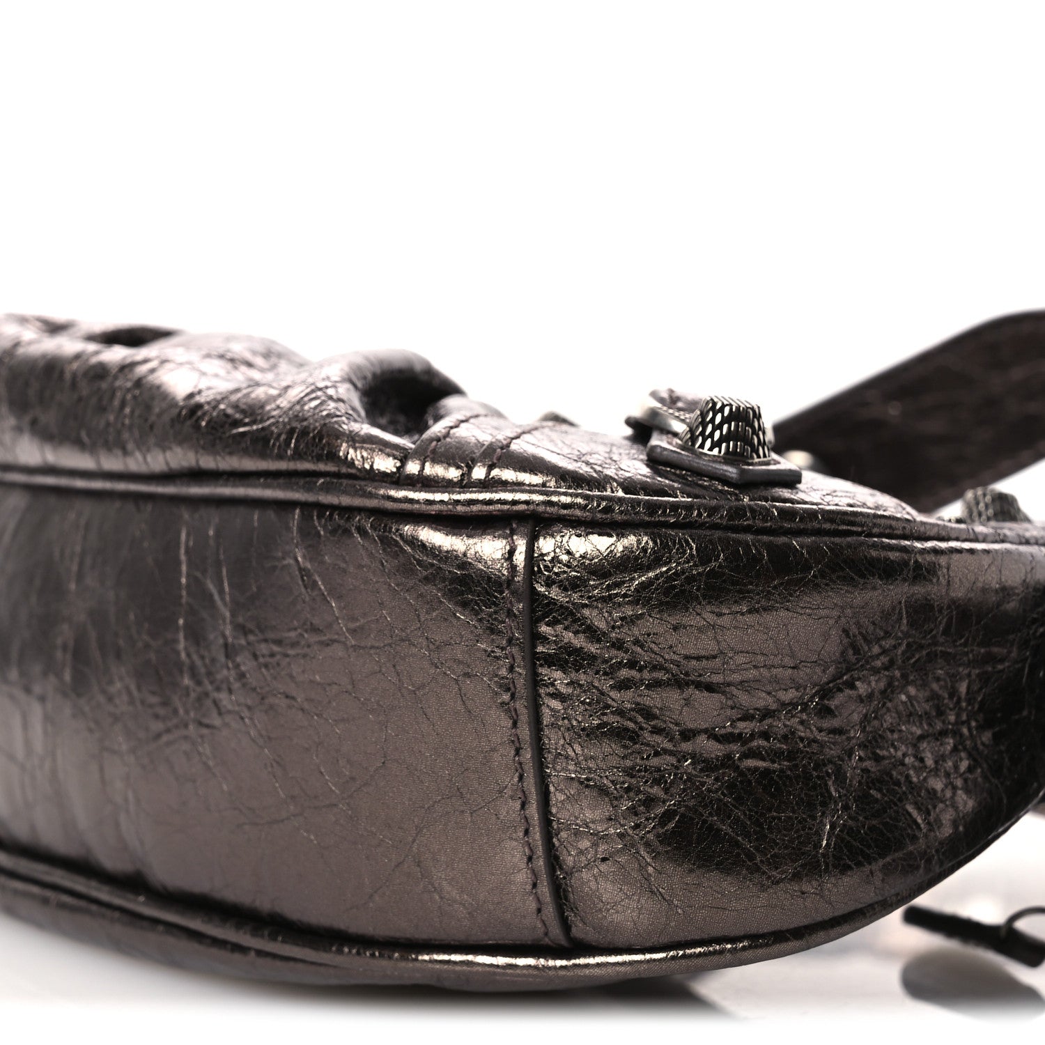 Balenciaga Metallic Agneau Arena Le Cagole Shoulder Bag XS Dark Bronze 11 of 11