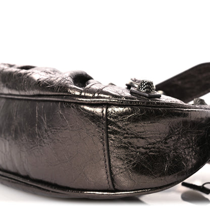 Balenciaga Metallic Agneau Arena Le Cagole Shoulder Bag XS Dark Bronze 11 of 11
