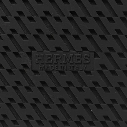 Hermes Calfskin Mens Chypre Sandals 43 Black 7 of 8