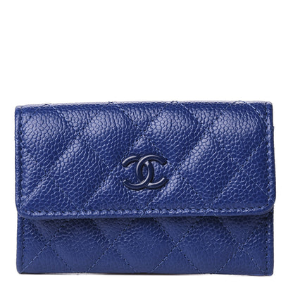 Chanel Caviar Quilted Incognito Flap Card Holder Blue 1 of 9