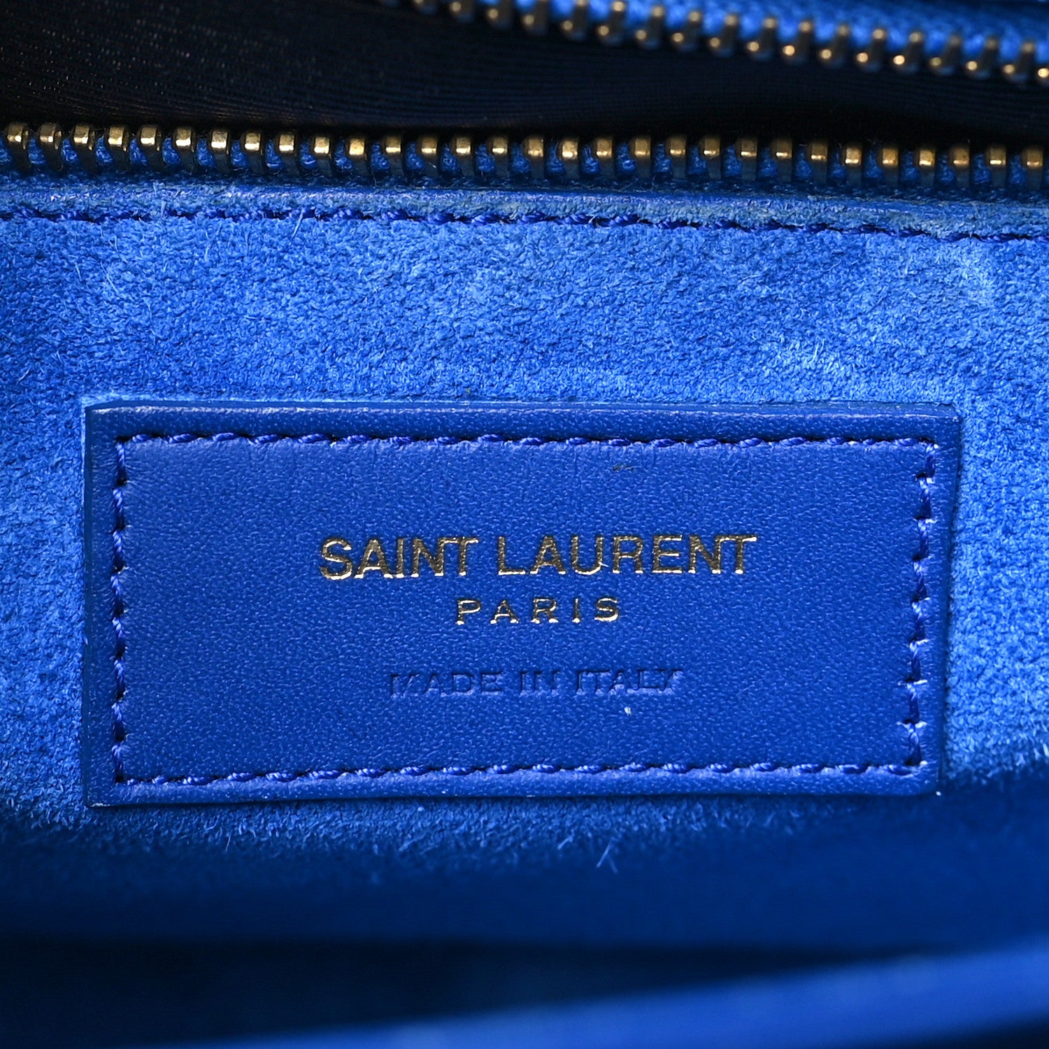 Saint Laurent Smooth Calfskin Medium Classic Monogram Universite Bag Royal Blue 6 of 16