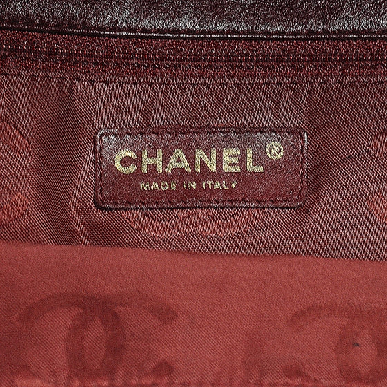 Chanel Leather CC Shoulder Bag Red 5 of 7