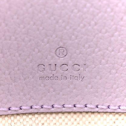 Gucci Monogram Jumbo GG Textured Dollar Calfskin Mini Ophidia Half Moon Hobo Beige Lapis 6 of 11