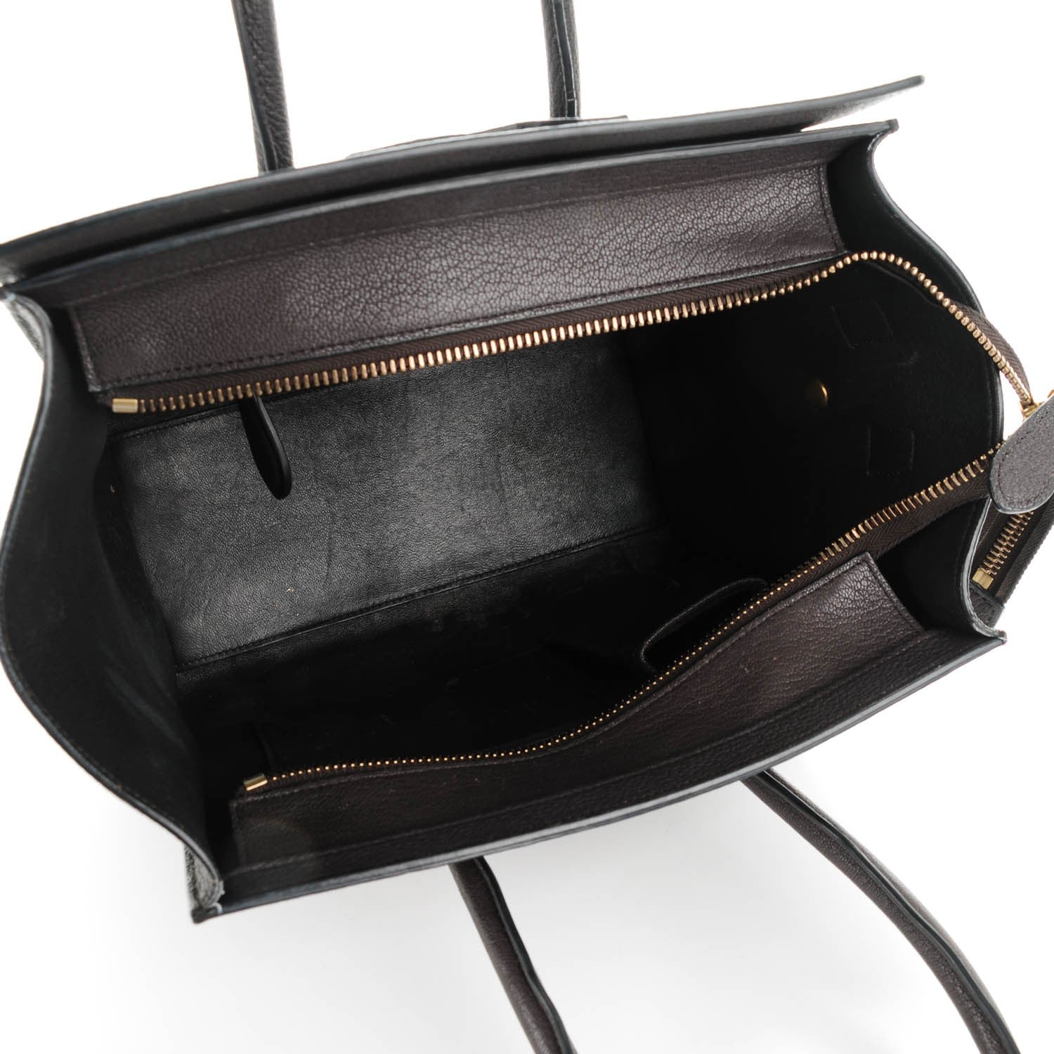 Celine Goatskin Micro Luggage Dark Taupe 5 of 10