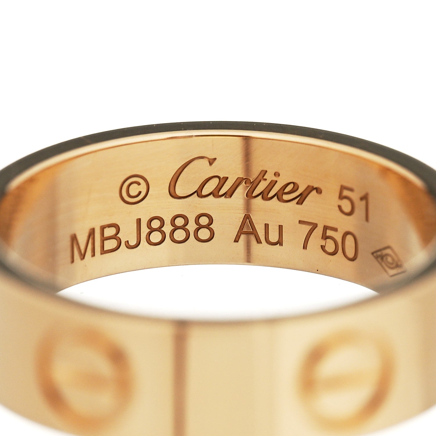 Cartier 18K Yellow Gold 5.5mm LOVE Ring 51 5.75 4 of 5
