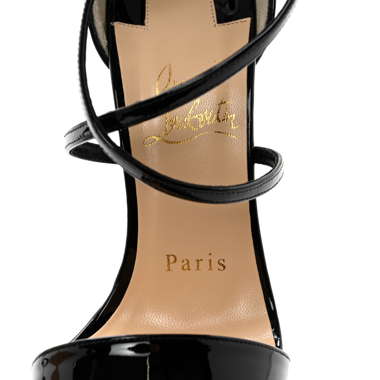 Patent Choca 100 Sandals 36 Black