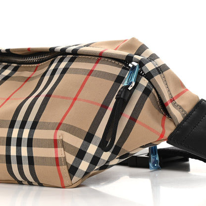 Burberry Nylon Vintage Check Medium Sonny Bum Bag Archive Beige Black 9 of 9