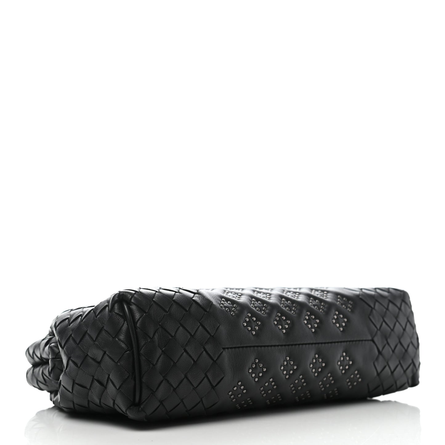 Nappa Intrecciato Studded The Lauren 1980 Clutch Black