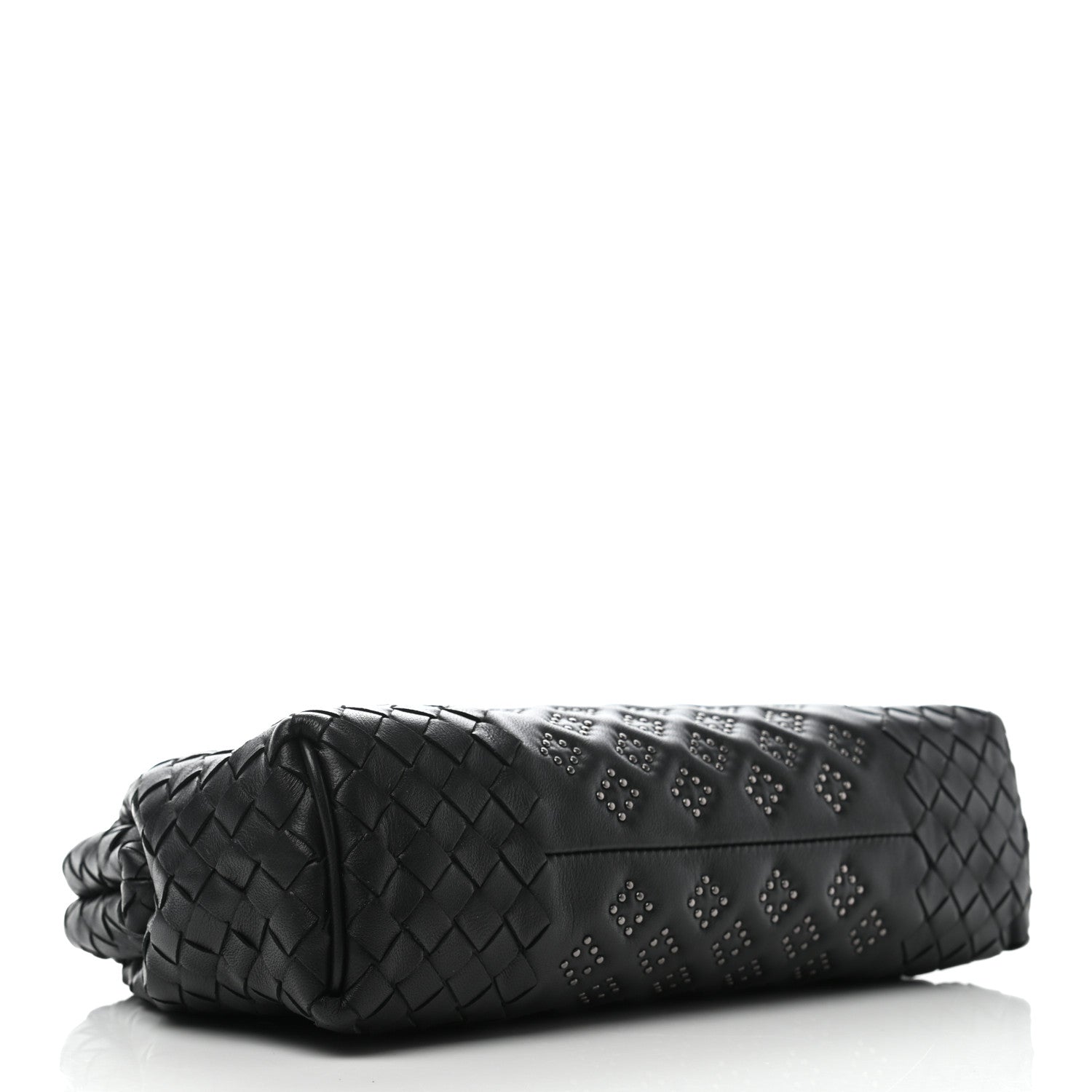 Bottega Veneta Nappa Intrecciato Studded The Lauren 1980 Clutch Black 4 of 6
