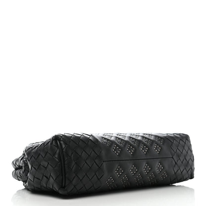 Bottega Veneta Nappa Intrecciato Studded The Lauren 1980 Clutch Black 4 of 6