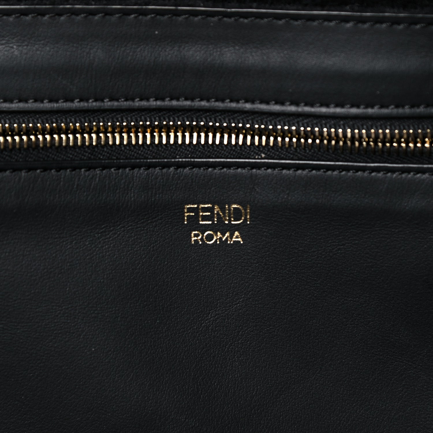 Fendi X FILA Glazed Fabric FF 1974 Mania Large Shopping Tote Bag Mogano Panna White 5 of 13